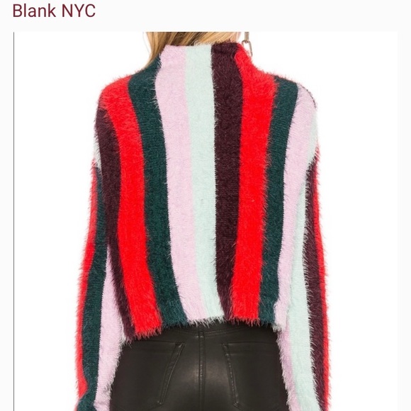 BLANKNYC Striped Mock Neck Sweater Mad Hatter Women’s Sz XS-NWT! - Picture 2 of 12